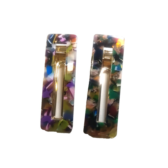 Hair Clip Barrettes Lot Of 4 (2)Matching Sets - Picture 5 of 7